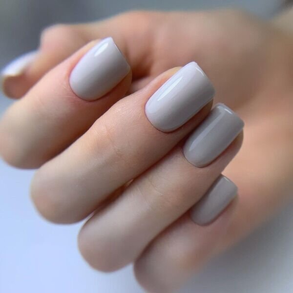 elegant milky manicure
